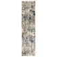 Surya Pune PUN-2301 Tan, Charcoal, Light Beige, Dark Brown, Black, Deep Teal and Sky Blue 2"7" x 10"2" Runner, , large