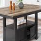 Ashley Wildenauer Counter Height Dining Table in Brown and Satin Black - Table Only, , large