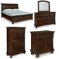 Millenium Porter 5 Piece King Storage Bedroom Set in Rustic Brown, , large