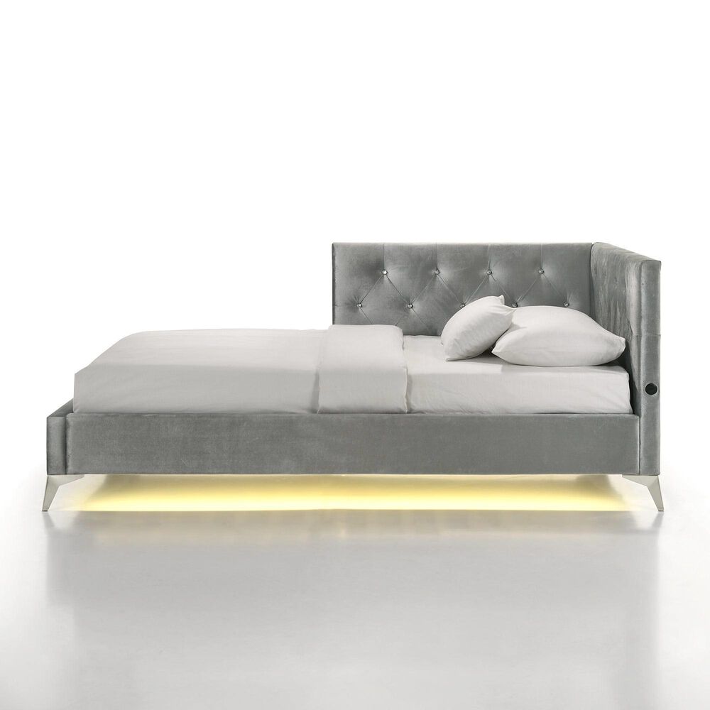 Mayberry Hill Twin Corner Bed in Grey, , large