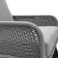 Hearth and Haven Minimalist Patio Rocking Chair with Cushions and Wood Frame in Gray, , large