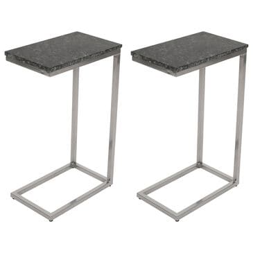 Jofran Aurora C-Table in Nero Black (Set of 2), , large