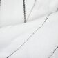 Triangle Home Fashions Ombre Stripe Full/Queen Blanket in Gray and White, , large