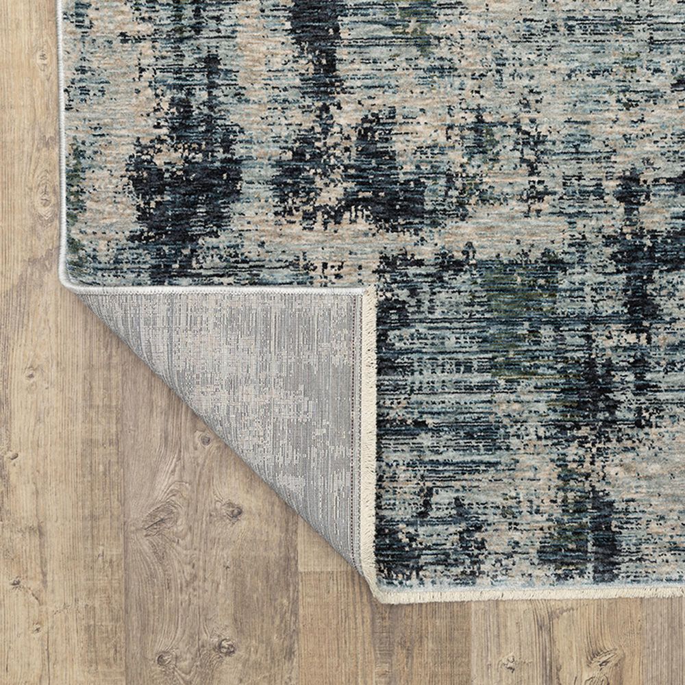 Oriental Weavers Hayden HAY04 2&#39;3&quot; x 7&#39;6&quot; Beige and Blue Runner, , large