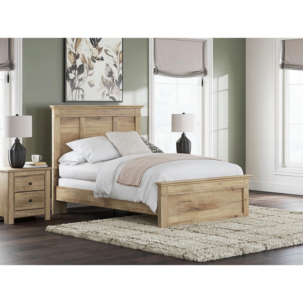Ashley Makidern 2-Piece Full Panel Bedroom Set in Natural Brown, , large
