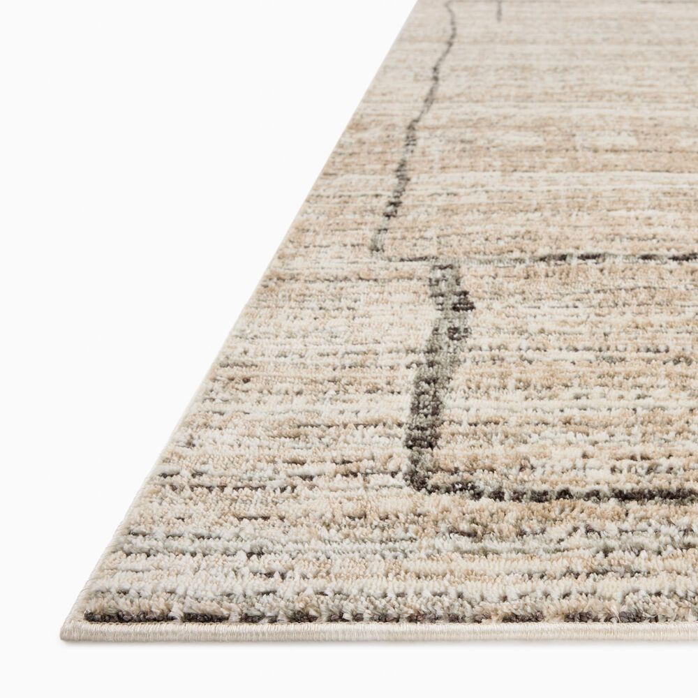 Loloi Bleecker Natural and Charcoal 4&#39; x 6&#39; Area Rug, , large