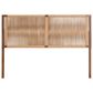 Baxton Studio Holitz King Headboard in Walnut Brown and Light Brown, , large