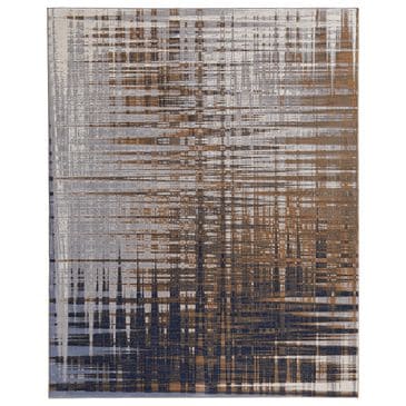 Feizy Rugs Clio 2"9" x 7"10" Navy and Gray Runner, , large