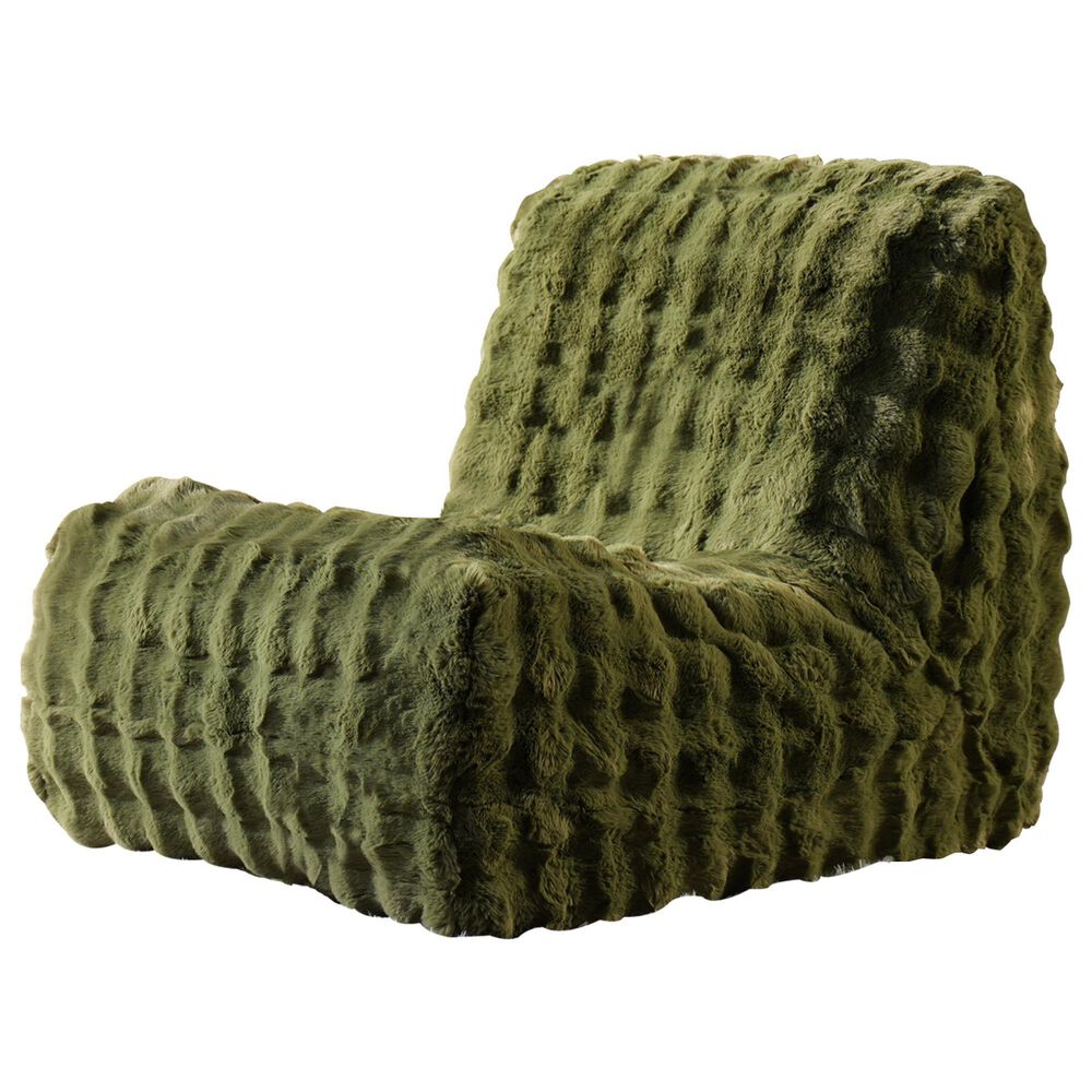 HOMLUX Togo Sofa Bean Bag Chair in Green, , large