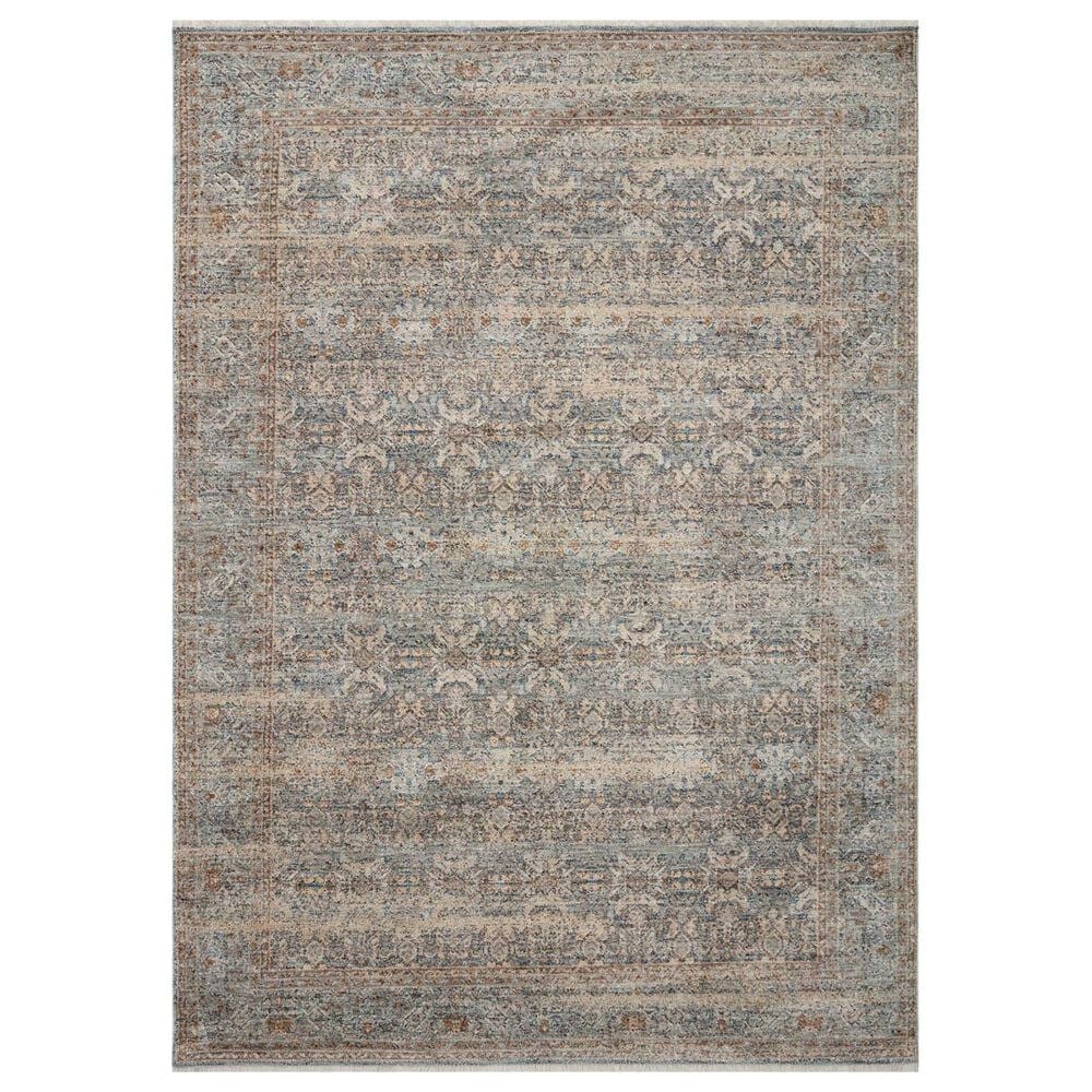 Angela Rose Blake 6"7" x 9"10" Ocean and Mocha Area Rug, , large