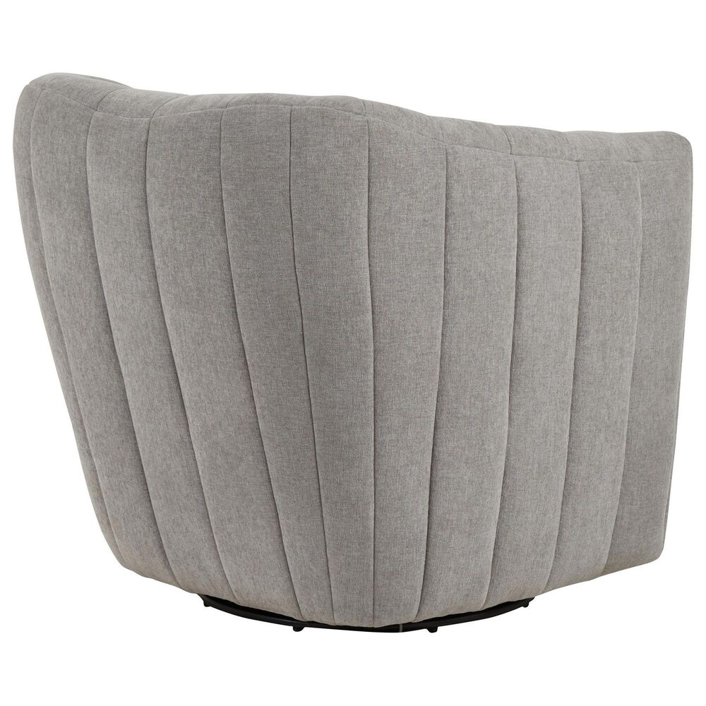LumiSource Finley Swivel Accent Chair in Taupe, , large