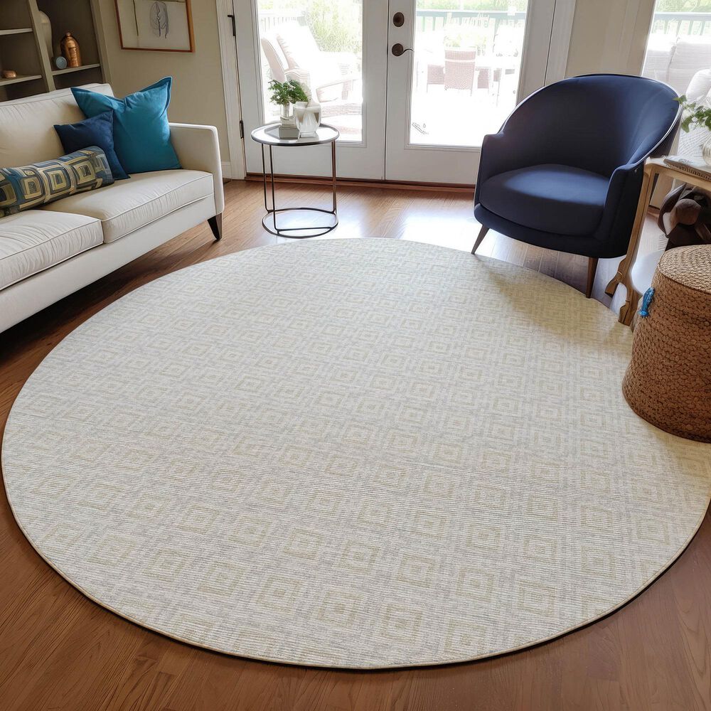 Dalyn Rug Company Marlo 10&#39; Round Linen Indoor/Outdoor Area Rug, , large