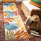 Safavieh Cabana CBN814A 2" x 10" Creme and Red Indoor/Outdoor Performance Runner, , large