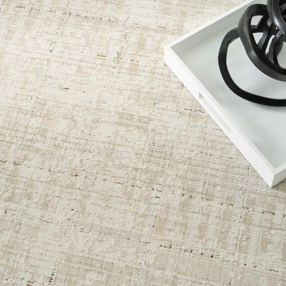 Nourison Grand Street GRN02 Ivory and Beige 9&#39; x 12&#39; Area Rug, , large