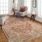 Surya Aspendos APS-2322 6"7" x 9"6" Rust, Teal, Mustard, Black, Medium Gray, Charcoal and Light Beige Area Rug, , large