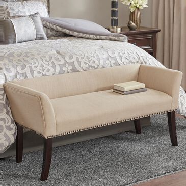 Hampton Park Welburn Accent Bench in Cream, , large