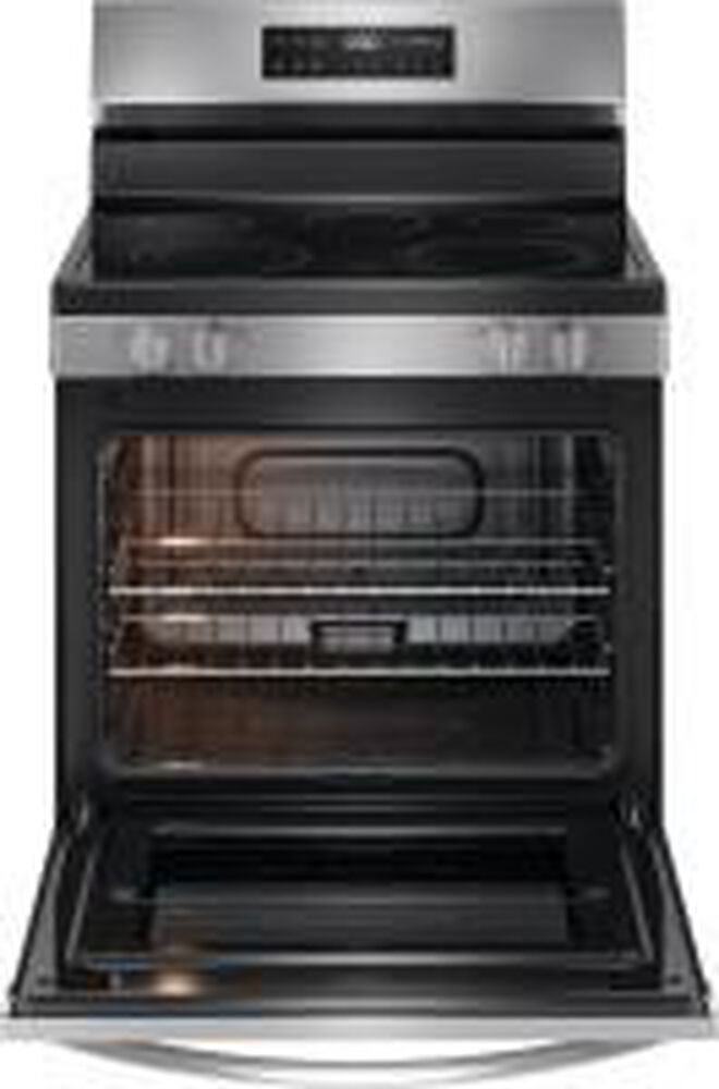 Frigidaire 5.3 Cu. Ft. Electric Range with Steam Clean in Stainless Steel, , large