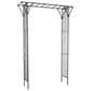 Maple and Jade Garden Arbor with Lattice Work Sides in Matte Black, , large