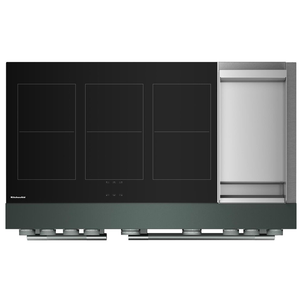 KitchenAid 6.3 Cu. Ft. Freestanding Commercial-Style Induction Range with Griddle in Juniper, , large