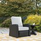 Ashley Beachcroft Square End Table in Black and Light Gray, , large
