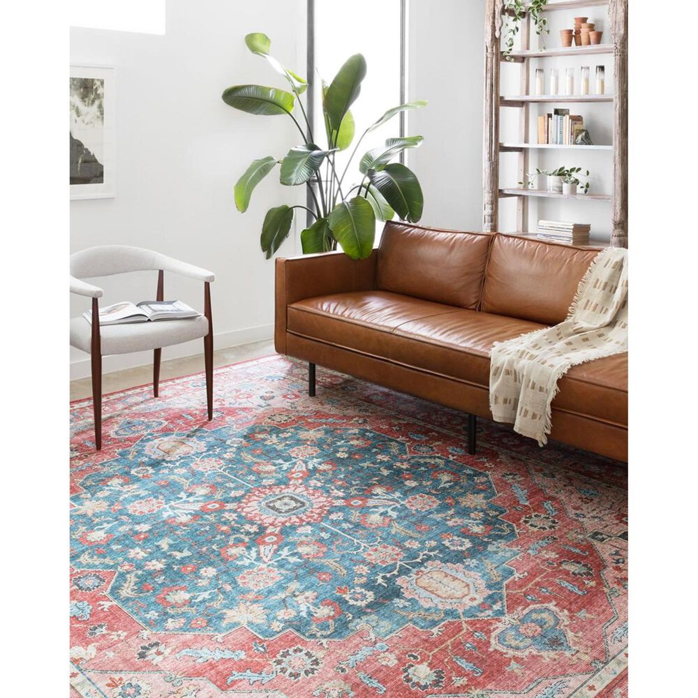 Loloi II Skye SKY-05 3&#39;6&quot; x 5&#39;6&quot; Brick and Ocean Area Rug, , large