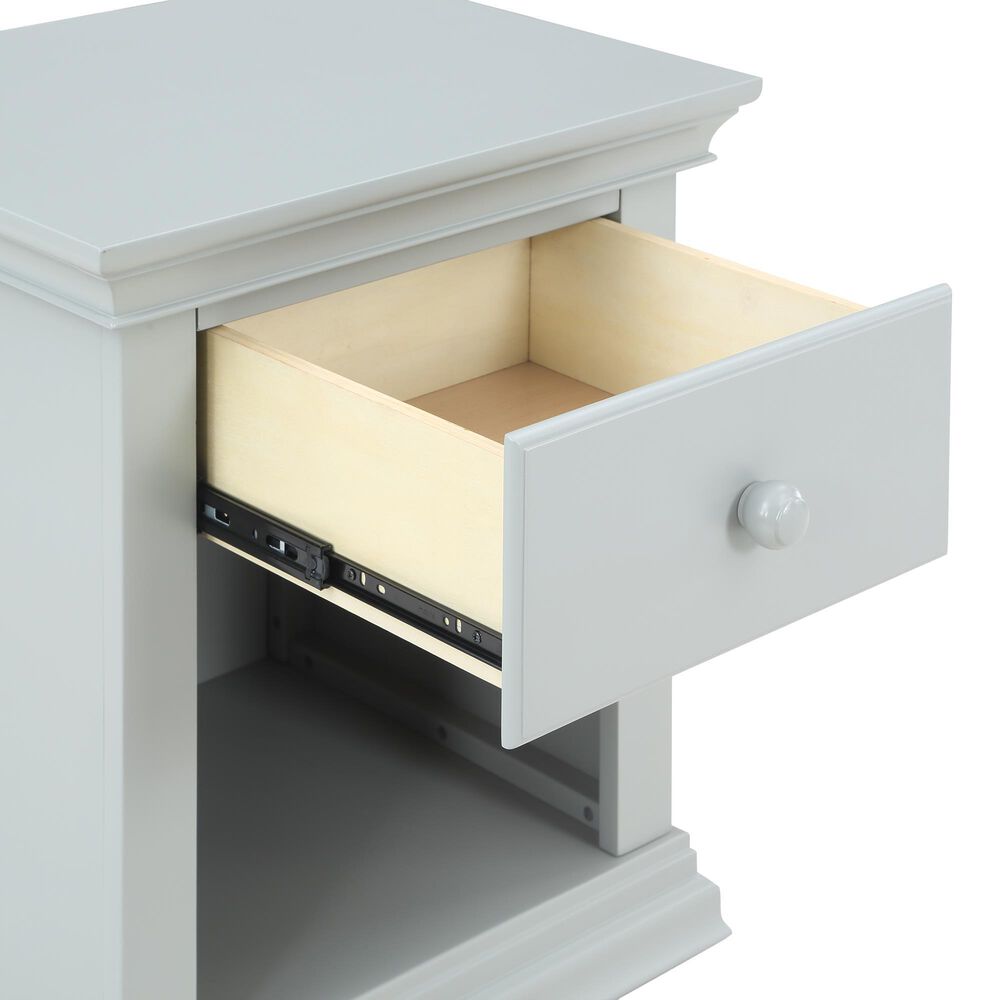 Suite Bebe Bailey 1-Drawer Nightstand in Gray, , large