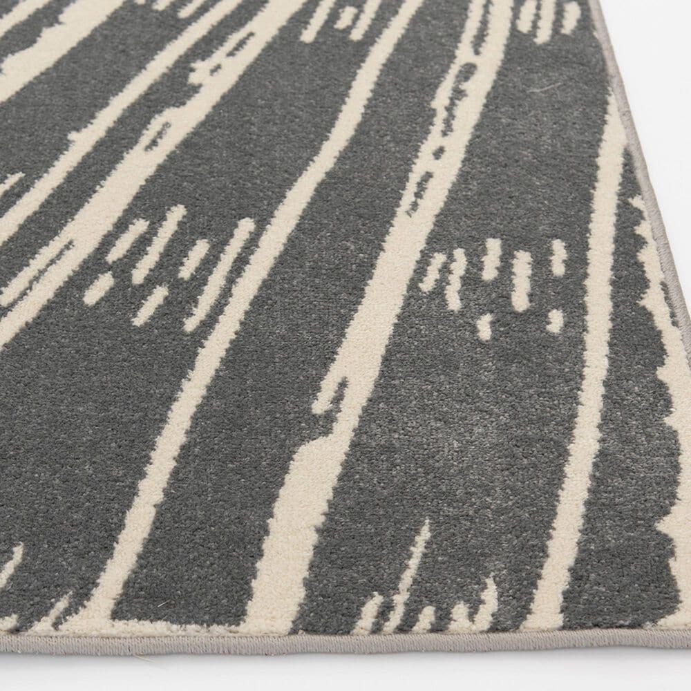 Central Oriental Terrace Tropic Seashell Beach 5&#39; x 7&#39;3&quot; Stone and Snow Area Rug, , large