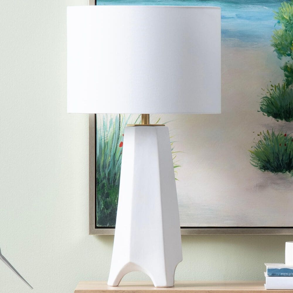 Crestview Collection Spencer Table Lamp in White, , large