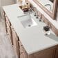 James Martin Vanities Bristol 60" Single Bathroom Vanity in Whitewashed Walnut with 3 cm Lime Delight Quartz Top and Rectangular Sink, , large