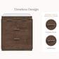 Delta Children Forever 4-Drawer Dresser with Changing Top in Teak Brown, , large