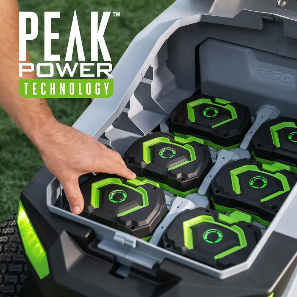 EGO 42&quot; T6 POWER+ Lawn Tractor with 6 x 6.0Ah Batteries, 700W Turbo Charger, and Charging Adapter, , large