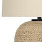 Hearth and Haven 25" Rattan Table Lamp with Beige Shade in Natural, , large