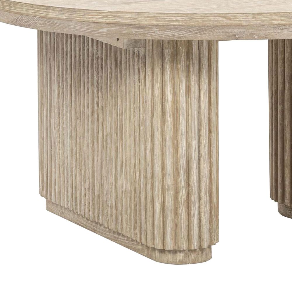 Classic Home Vander Round Coffee Table in Cream Washed, , large