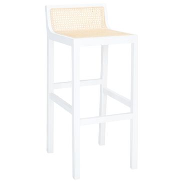 Safavieh Saito Barstool in White and Natural, , large