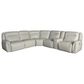 Simon Li 6-Piece Leather Power Reclining Sectional, , large