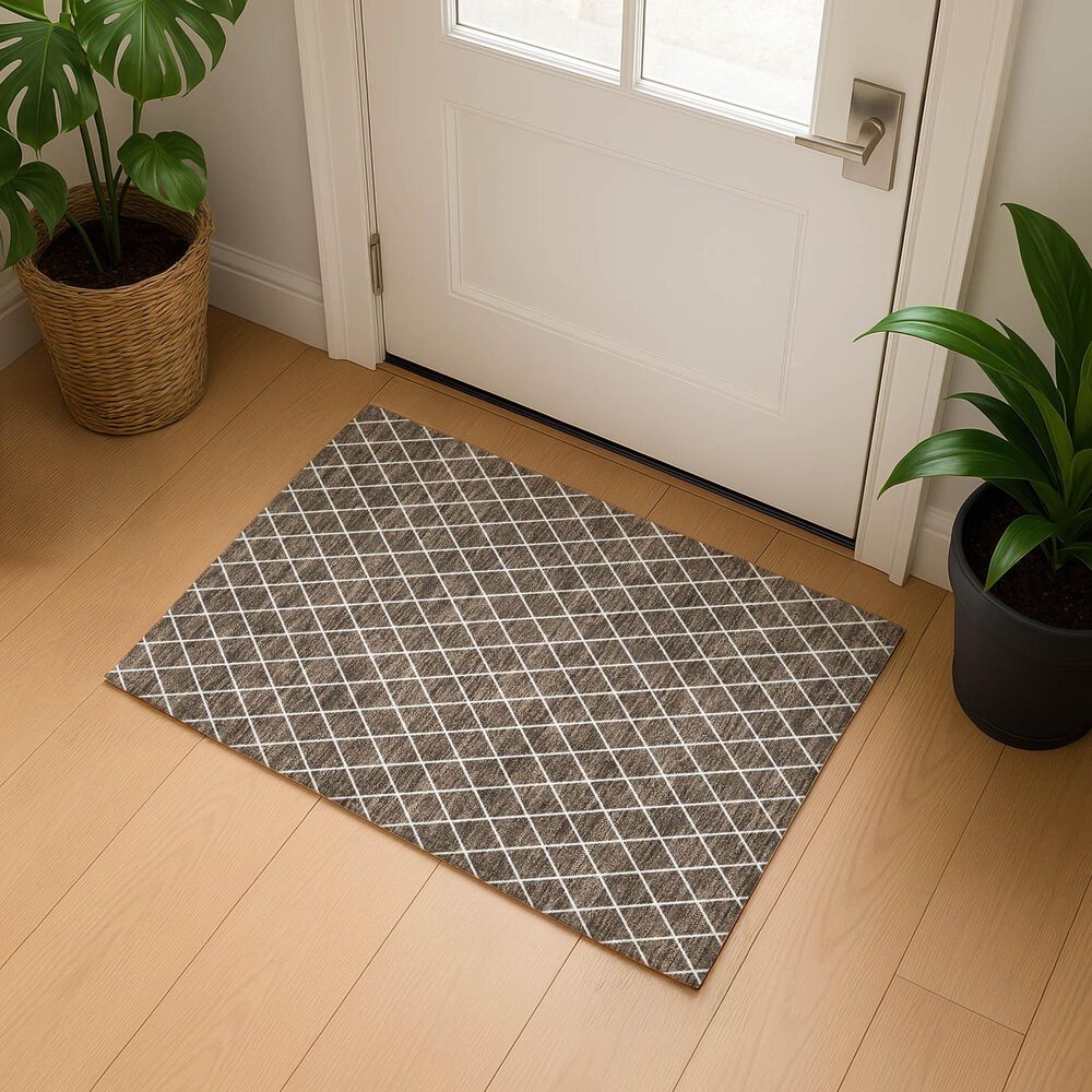 Dalyn Rug Company The Reserve TR15 Brown 1&#39;8&quot; x 2&#39;6&quot; Indoor/Outdoor Area Rug, , large
