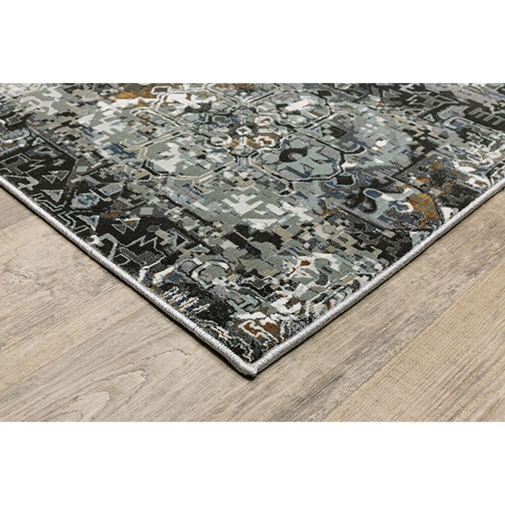 Oriental Weavers Gemini Faded Persian 3&#39;10&quot; x 5&#39;5&quot; Charcoal Area Rug, , large