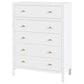 Butler Specialty Company Nora 5-Drawer Tall Dresser in Smooth White, , large