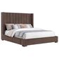 Crystal City Pearson King Upholstered Bed in Chocolate, , large