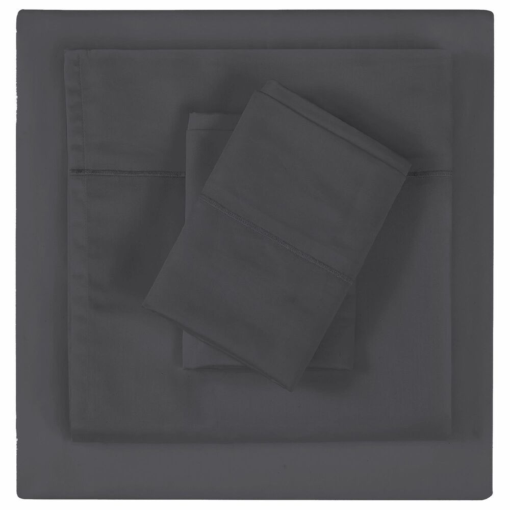 Pem America Christian Siriano New York King Pillowcase in Dark Grey (Set of 2), , large