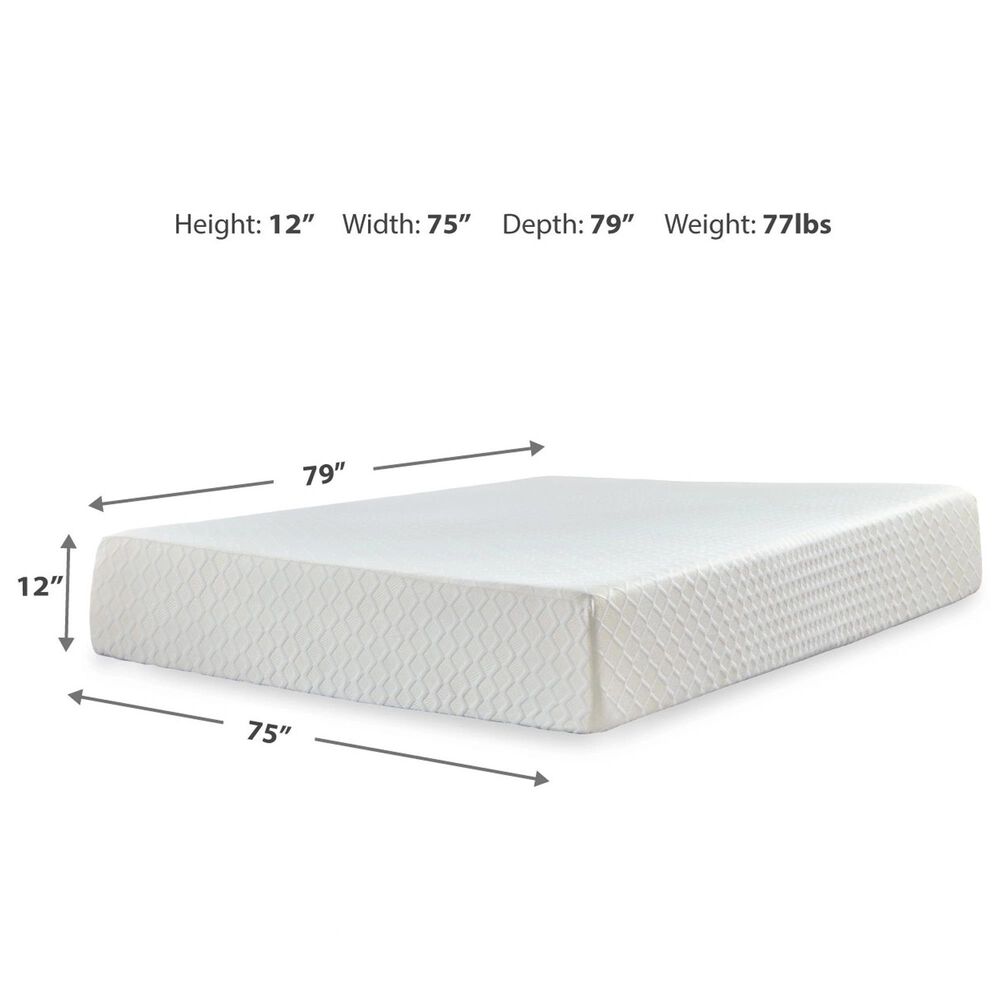 Ashley Chime 12&quot; Memory Foam Extra Plush Tight Top King Mattress, , large