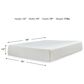 Ashley Chime 12" Memory Foam Extra Plush Tight Top King Mattress, , large