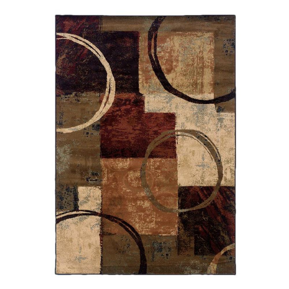 Oriental Weavers Hudson 5"3" x 7"6" Brown Rectangle Area Rug, , large