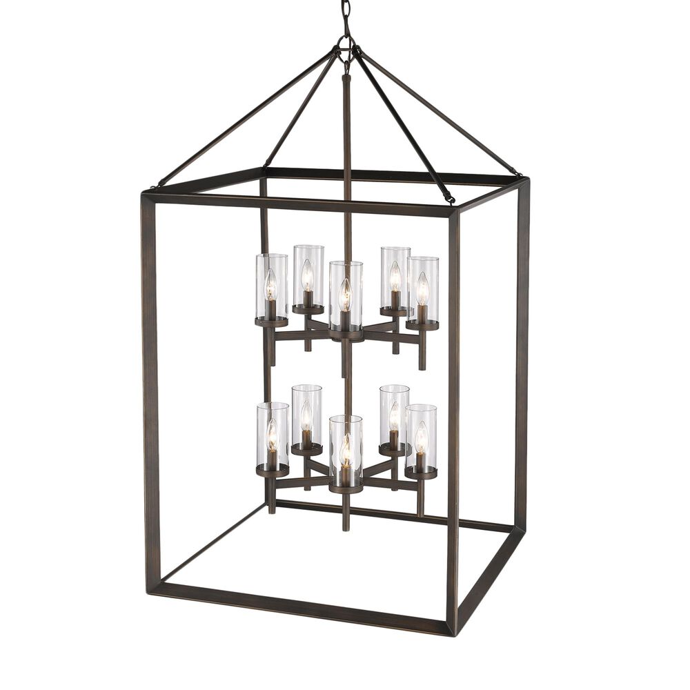 Golden Lighting Smyth 10-Light Pendant in Gunmetal Bronze, , large