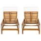 Hearth and Haven Outdoor Chaise Lounge in Beige (Set of 2), , large