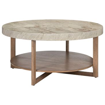 Belle Furnishings Danby Cocktail Table in Nutmeg and Alabaster, , large