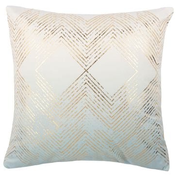 Safavieh Sarla 18" Pillow in Seafoam and Gold, , large