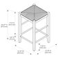 Linden Boulevard Marnie Tavern Pub Table Set in Espresso, , large
