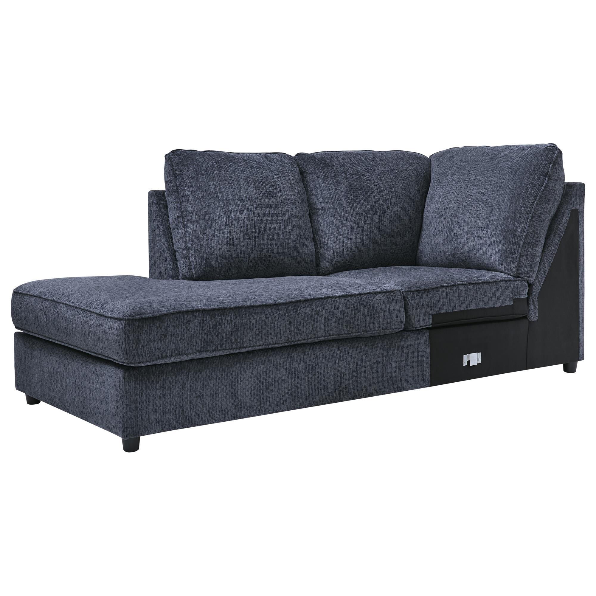 Ashley Maxon Place 2-Piece Right Facing Stationary Sectional in Navy