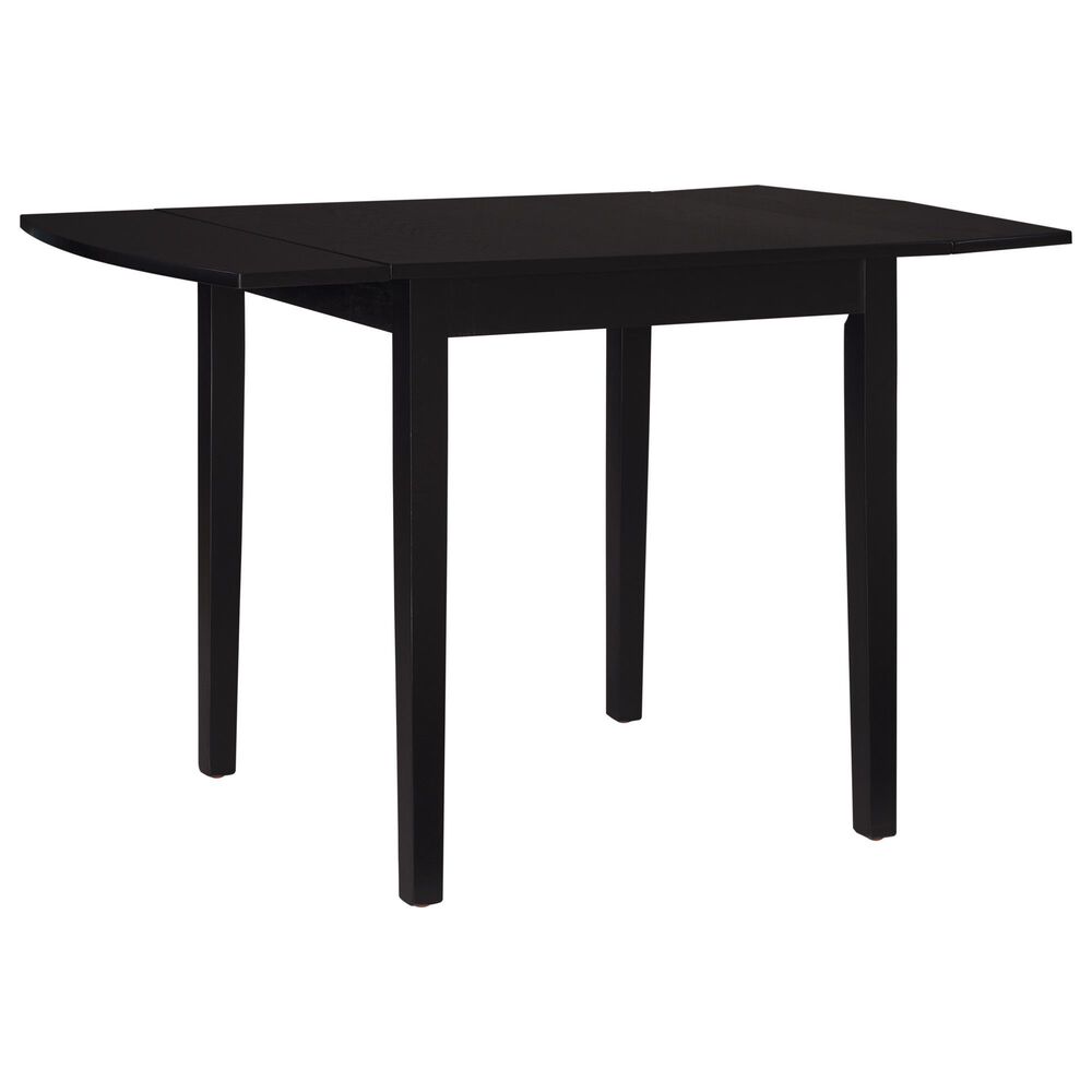 Linon Home Decor Torino Drop Leaf Dining Table in Black - Table Only, , large